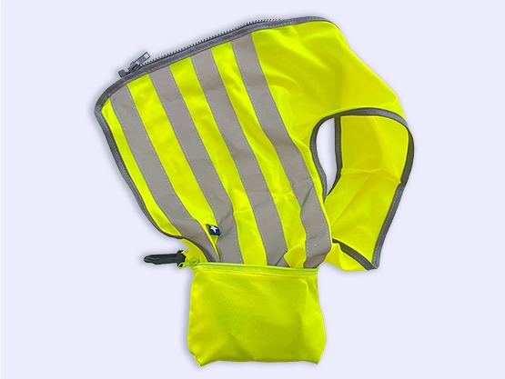 Fluorescent safety vest child with name - Basic