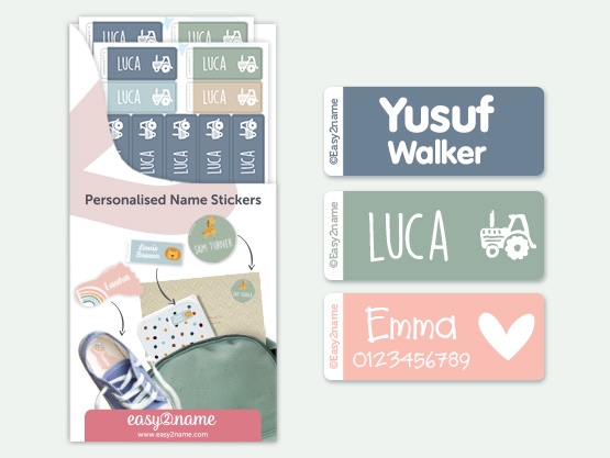 Large Stick On Name Labels (for Equipment)