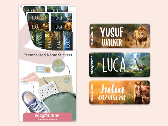 Small Name Stickers - Real World