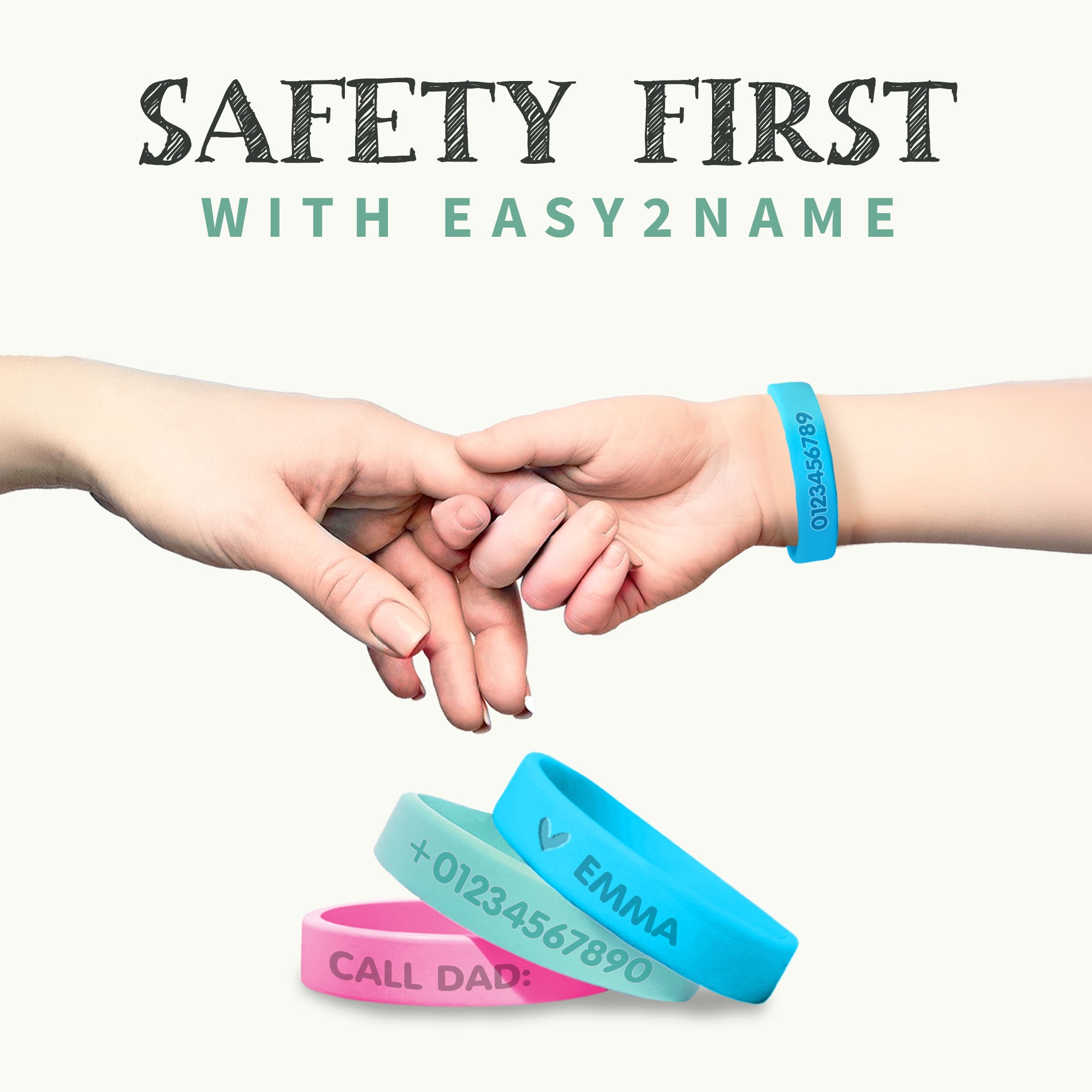 SOS ID Bracelet - Glow in the dark
