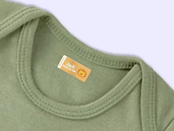 Colourful Iron-on labels