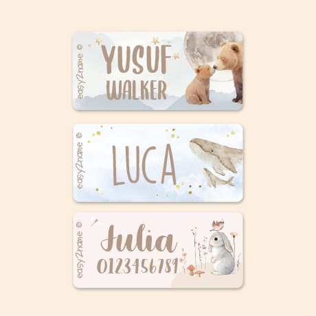 Watercolour clothing stickers