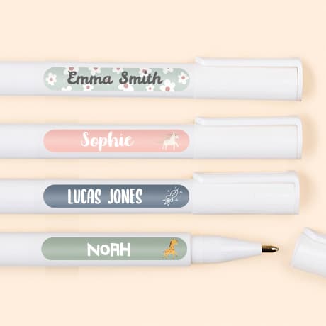 Small name labels
