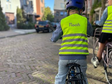 Fluorescent Safety Vest Child With Name - Basic