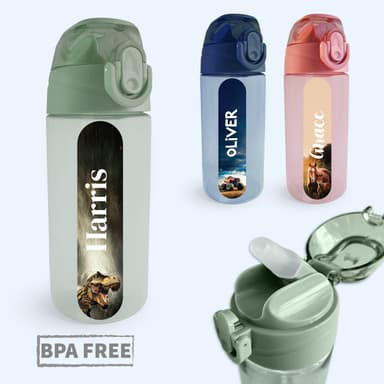 Drinking Bottle With Name - Real World