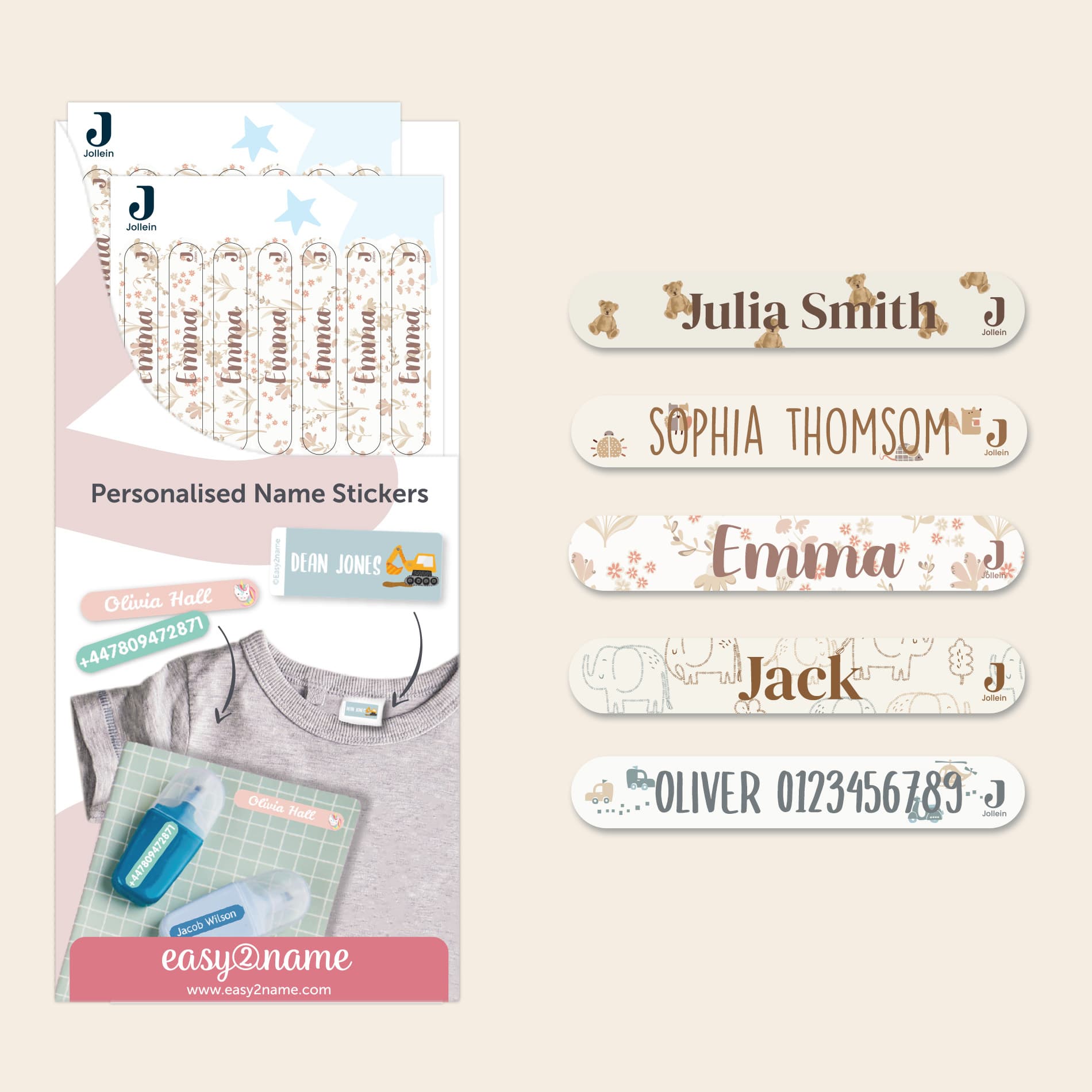 Mini Name Stickers - Jollein