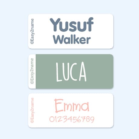 Large Stick On Name Labels (for Equipment) – one colour