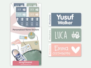Large Stick On Name Labels (for Equipment)