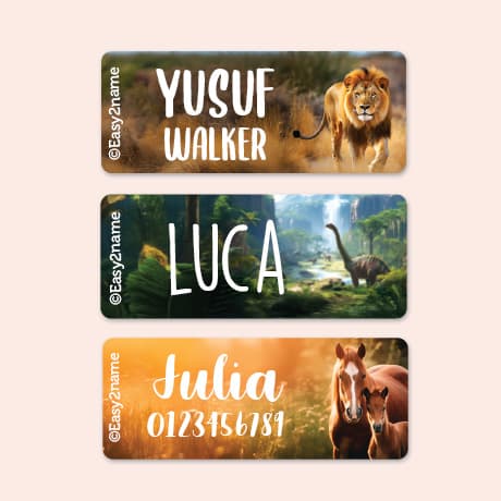 Large Real World Name Stickers