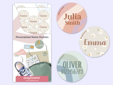Round Design Namestickers