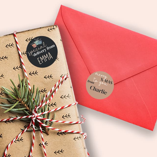 Christmas Stickers With Name