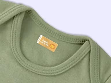 Colourful Iron-on labels