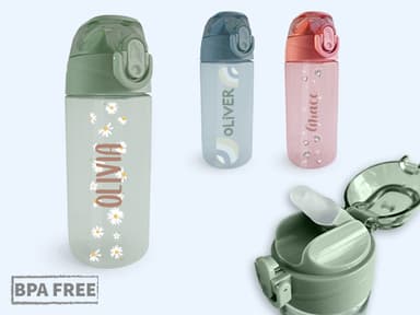 Water bottle with Name and Design
