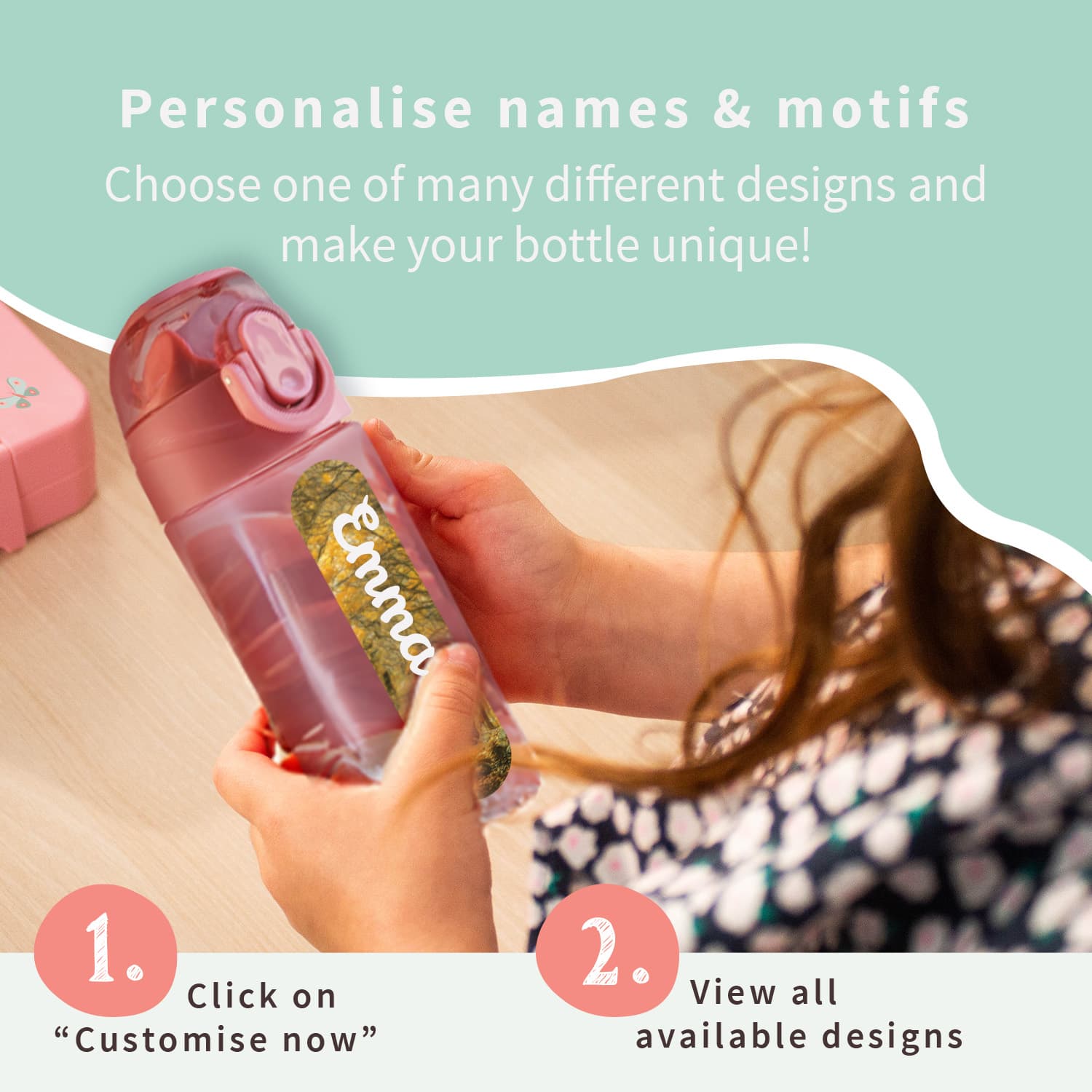 Drinking Bottle With Name - Real World