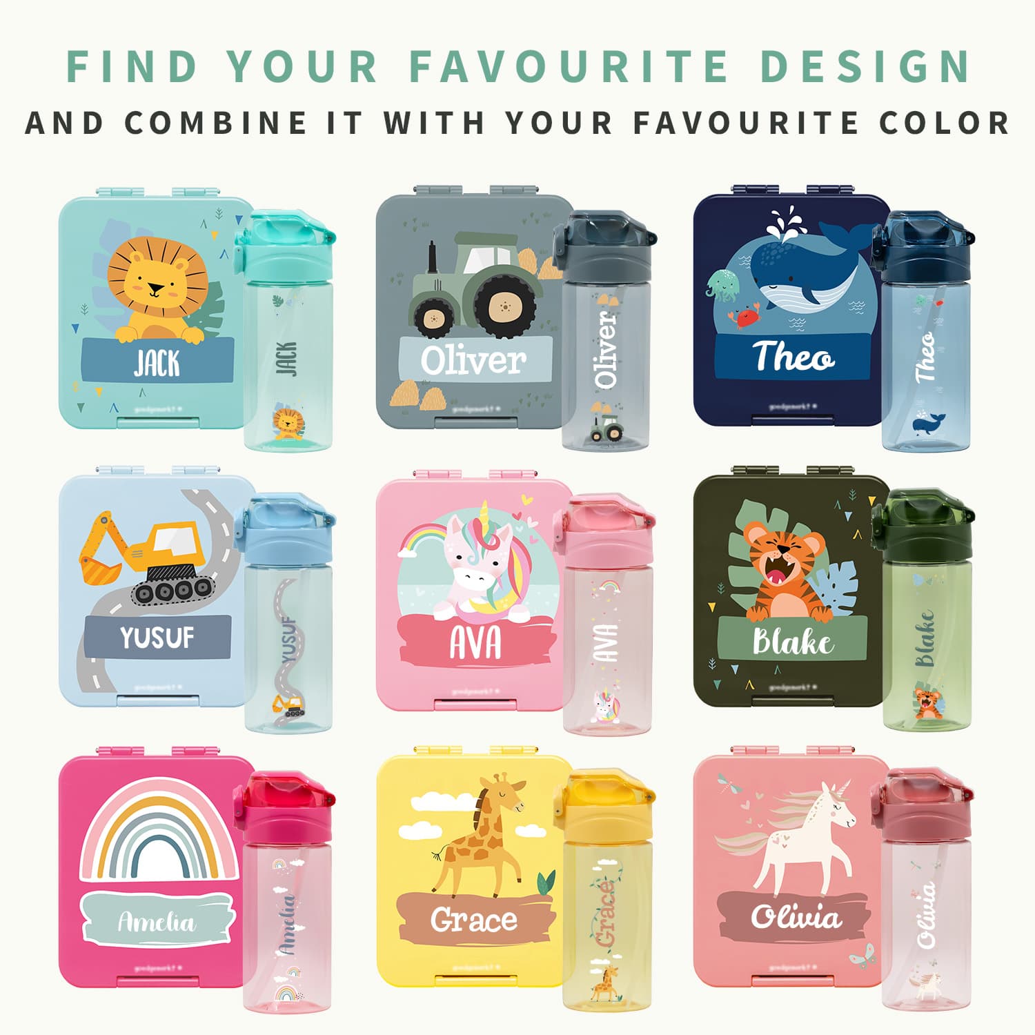 Lunchset – Lunchbox & Bottle