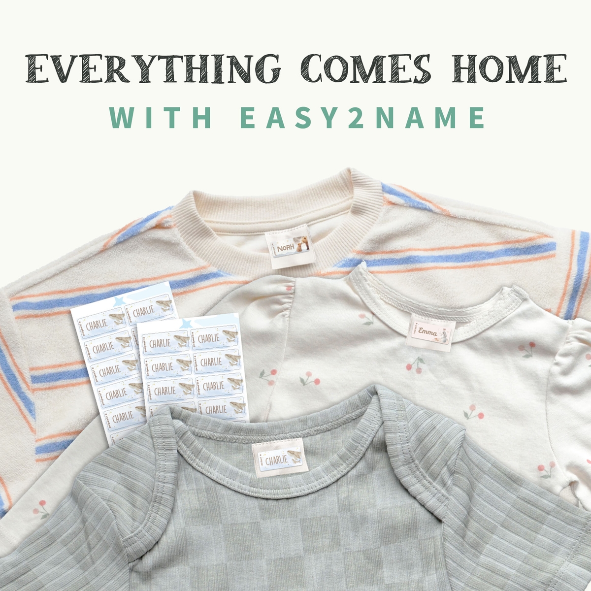 Watercolour clothing stickers
