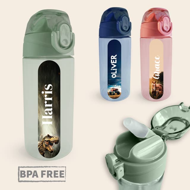 Drinking Bottle With Name - Real World