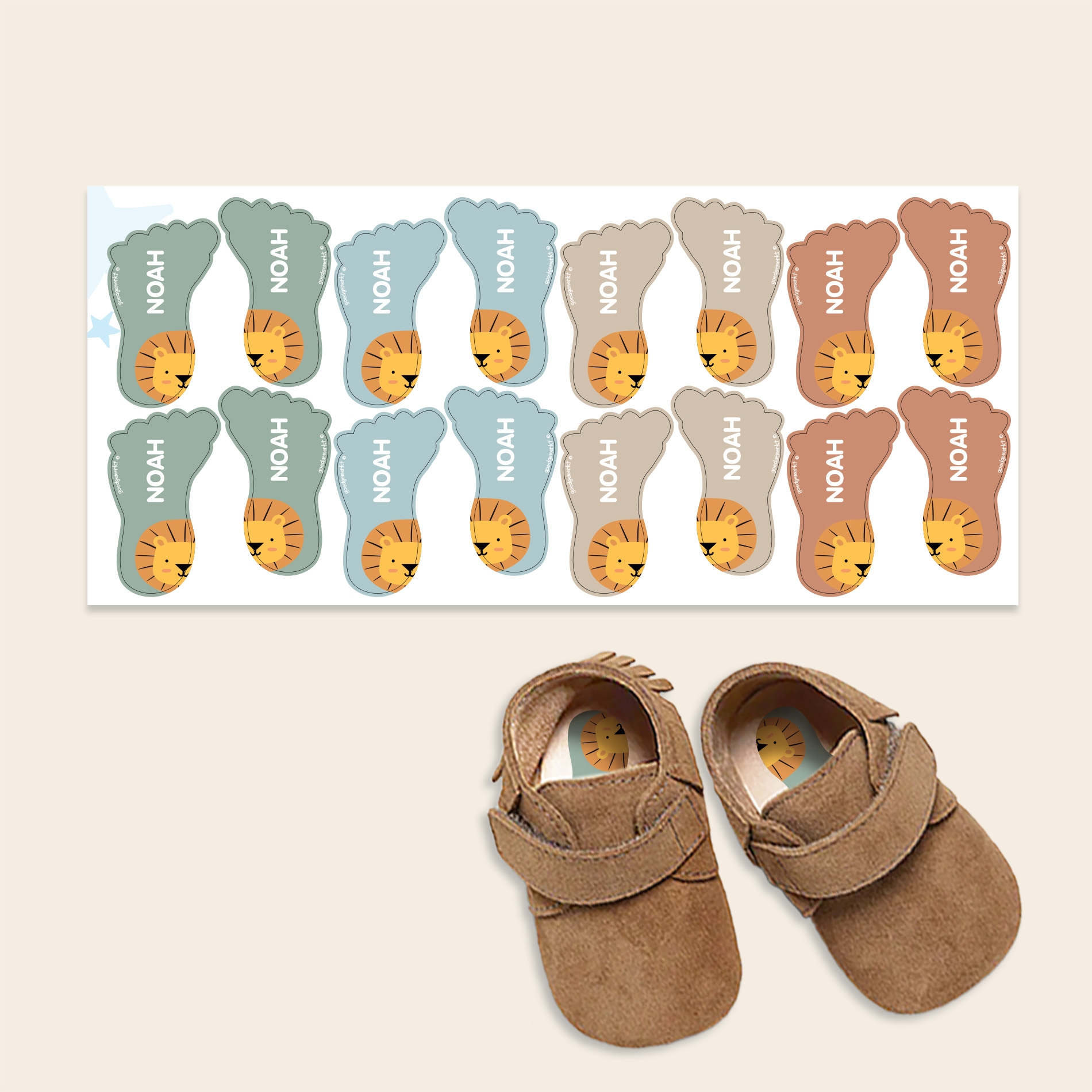 Themed Shoe Labels