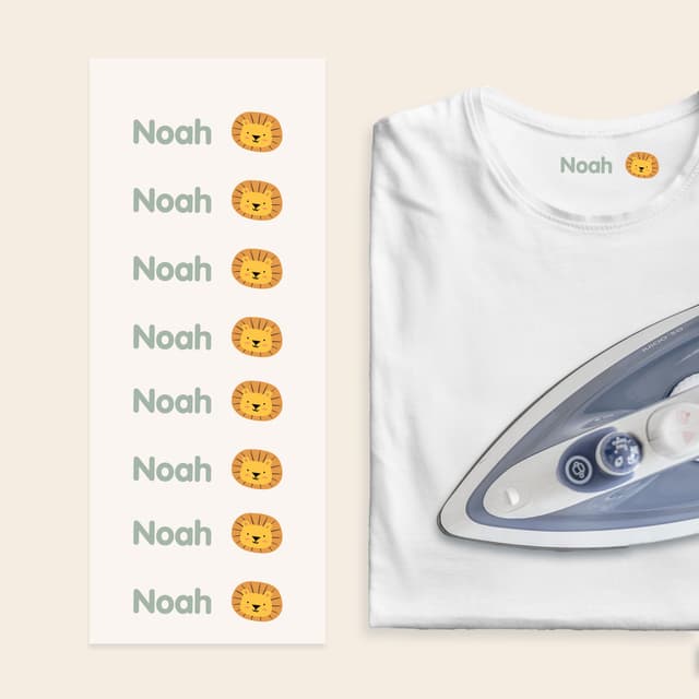 Iron-on labels – Transfer