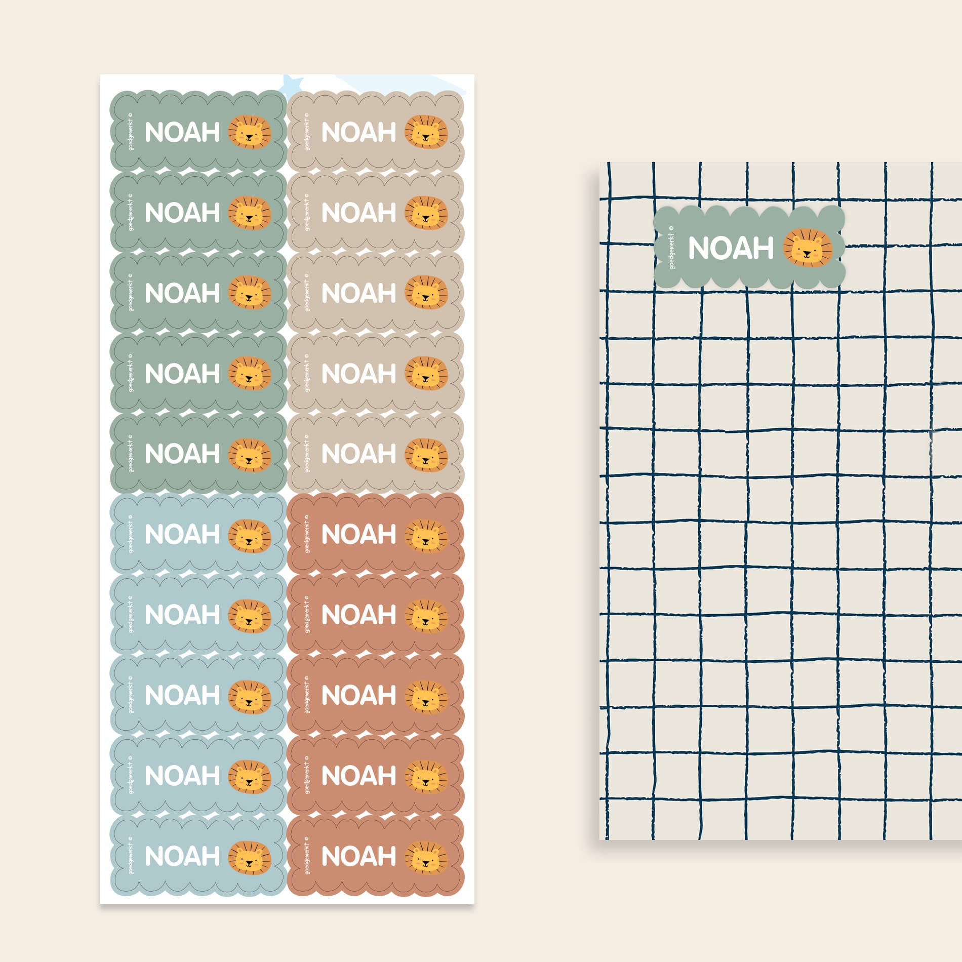 Wave Name Stickers