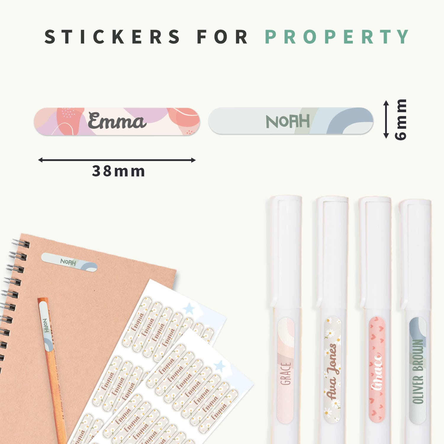 Mini Name Stickers - Design