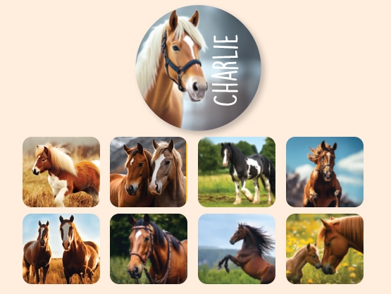 Round Name Stickers - Real World