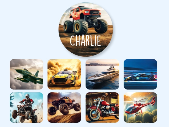 Round Name Stickers - Real World