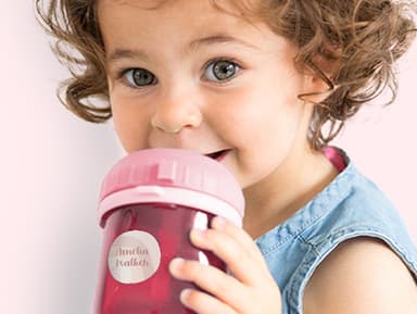 Round Name Stickers - Design