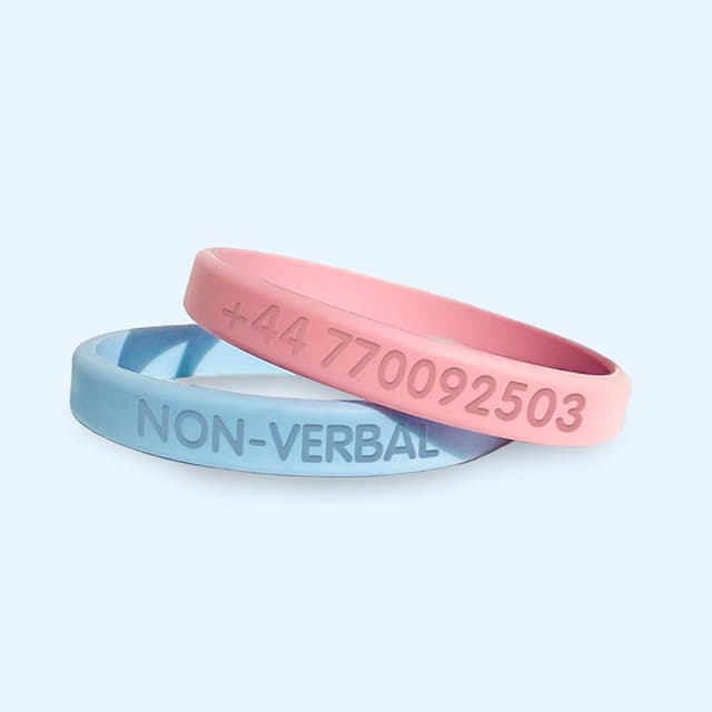 Duo Pack SOS Personalised Wristbands