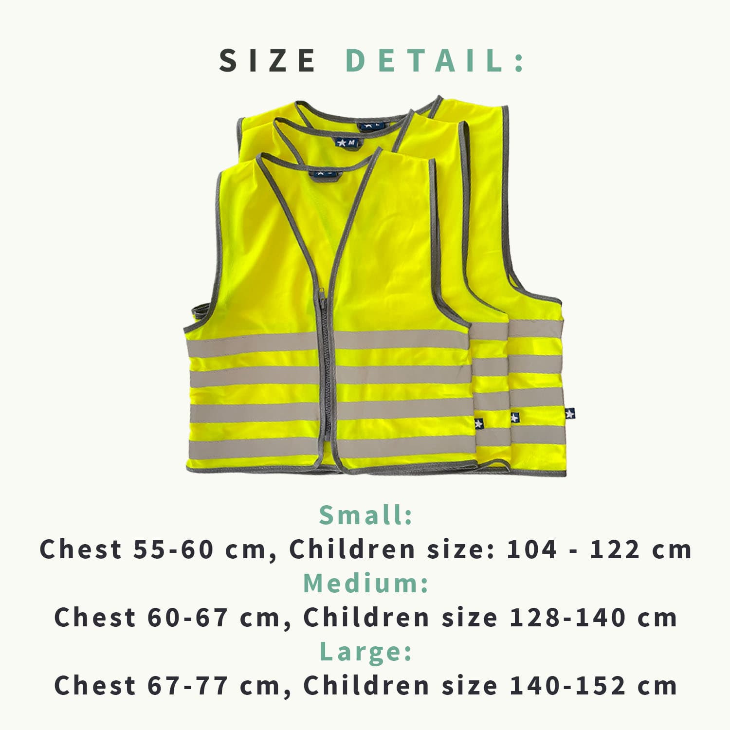 Fluorescent Safety Vest Child With Name - Theme