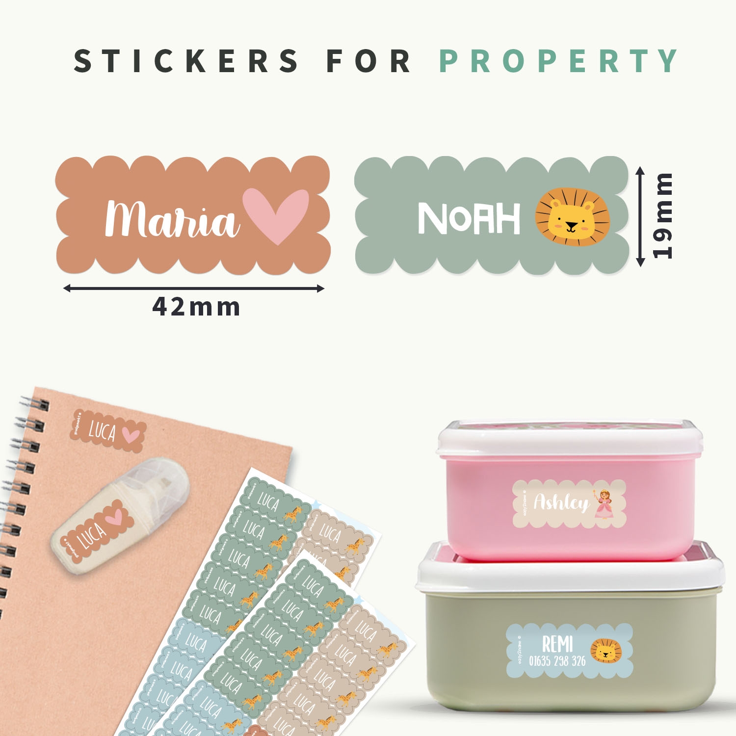 Wave Name Stickers - Theme