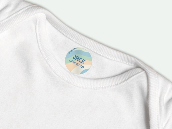 Round Iron-on Labels - Design