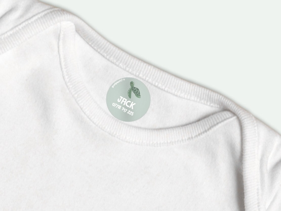 Round Iron-on Labels - Theme